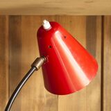 Small red table lamp, 1950's