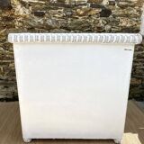 80s rattan chest of drawers