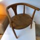 Child's armchair in curved wood circa 1950