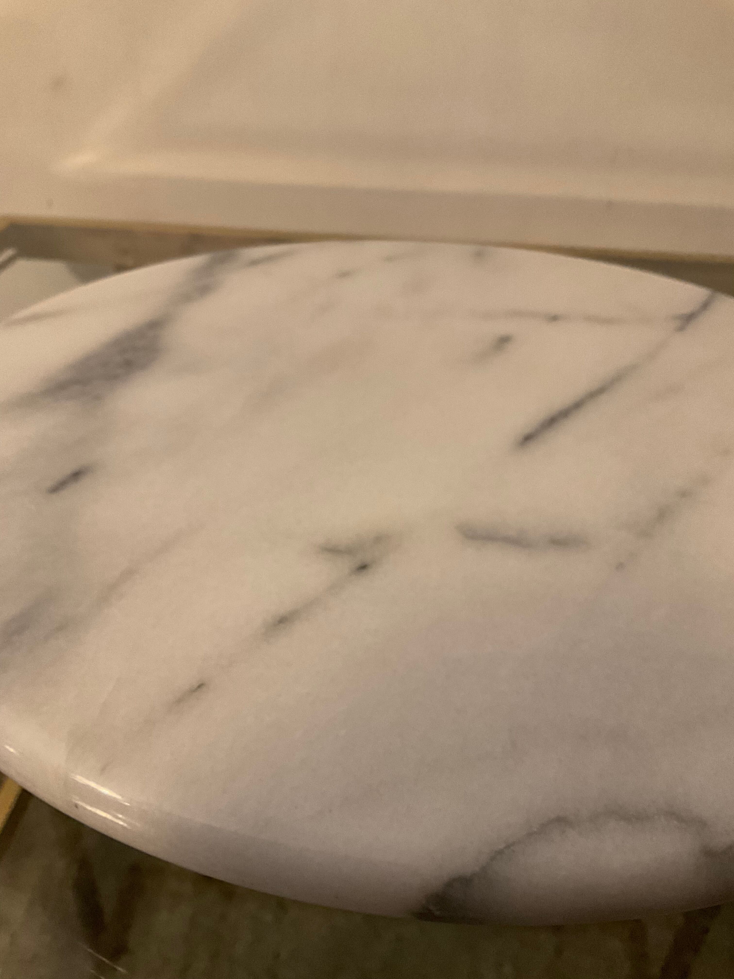 Vintage rotating top in Carrara marble 70s