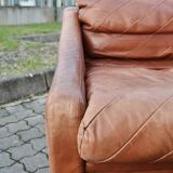 VIntage oxred leather lounge Chair Rolf Benz