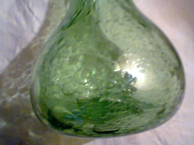 Vase doilies in blown glass bubble 1960/1970