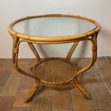 Rattan coffee table