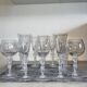 Service de 12 verres à pied sculptural féminin