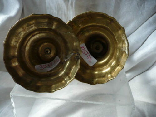 Pair of bronze candlesticks 18th century