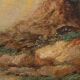 Painting "Path Leading to the Sea", oil on panel, in the style of Jean Pillement – late 19th century.