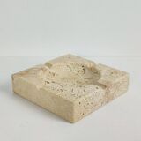 70' travertine ashtray and lighter