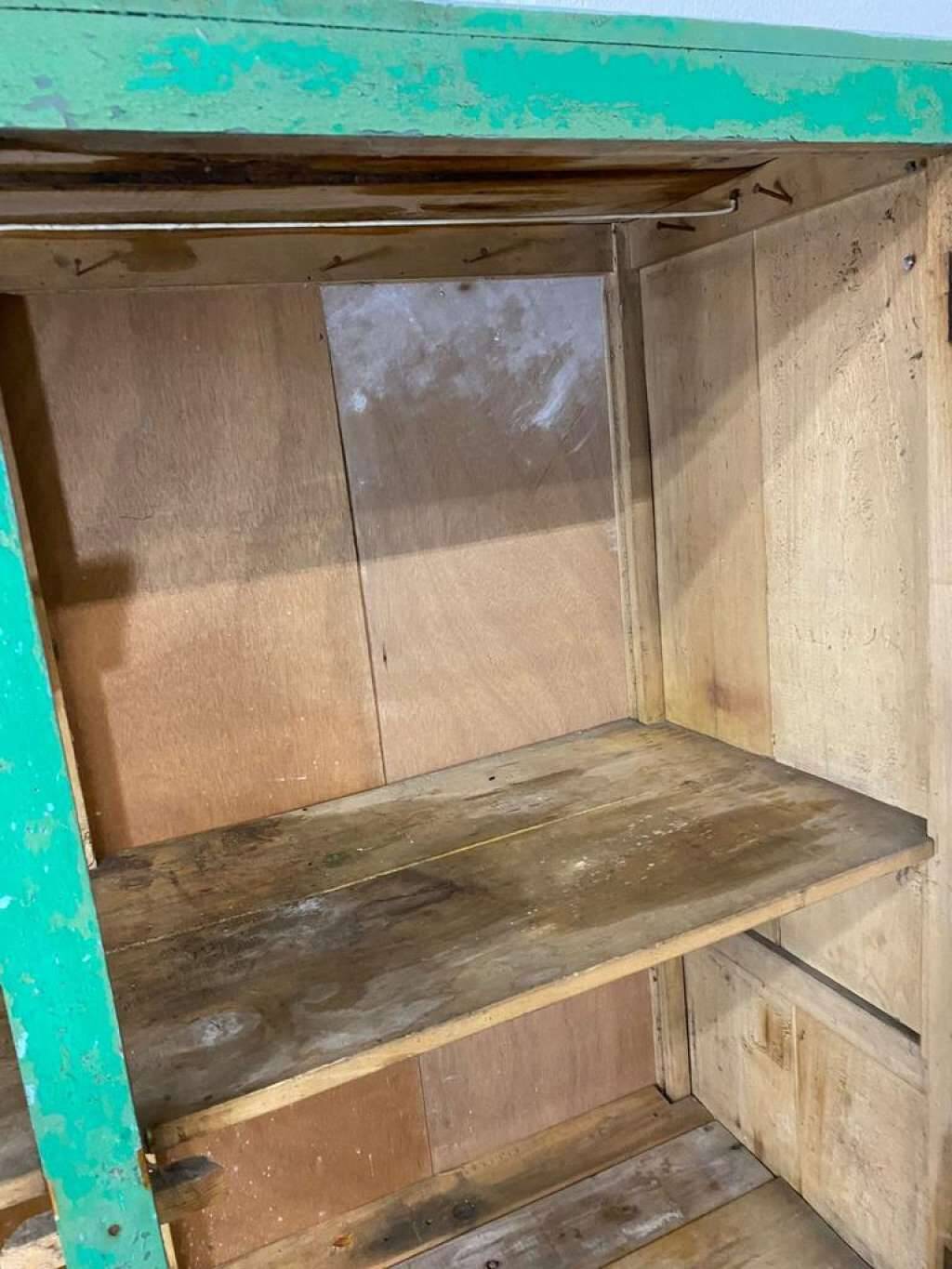 Armoire / placard / armoire brocante vintage vert menthe