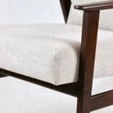 Fauteuil vintage Fox gris clair, années 1970