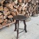 Wooden tripod stool