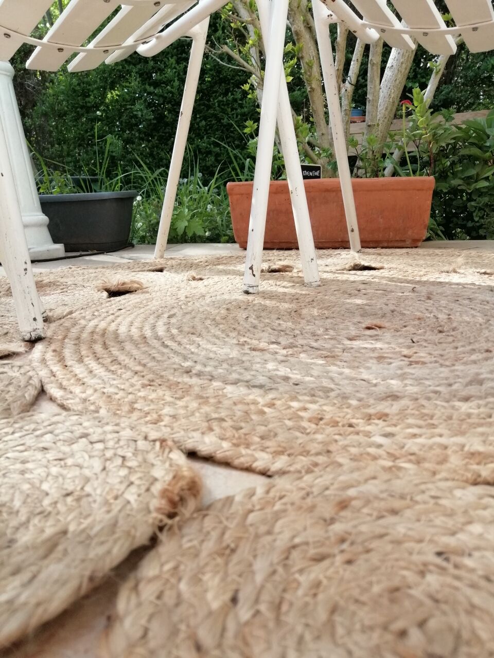 Vintage garden armchairs