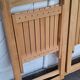 Paire de chaises pliantes en hêtre vintage
