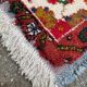 Handmade knotted wool Bakhtiar rug from Iran, burgundy, 200x300cm
