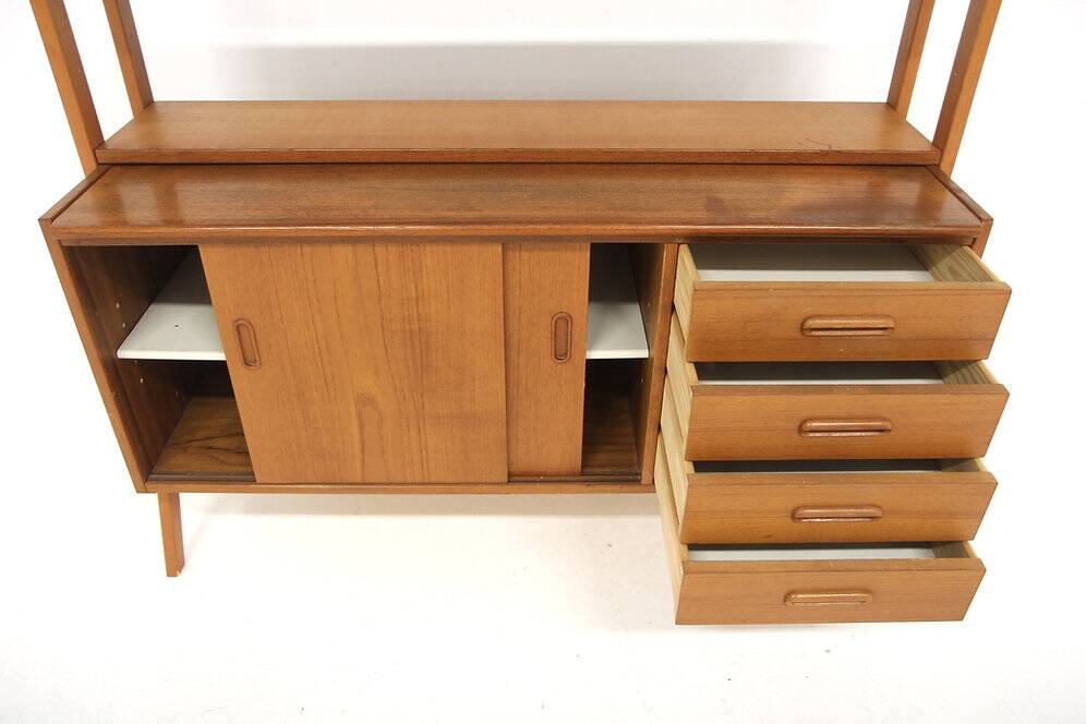 Scandinavian teak and beech secretary, Sweden, 1960