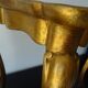 Side coffee table gilded wood decoration flowers year 60
