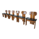 Ensemble de 6 chaises Africa par Afra & Tobia Scarpa pour Maxalto, 1970