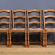 Set of 8 beech chairs – 1980