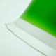 mid century PENDANT LIGHT peill & putzler 1970s green white and clear glass shade model AH 191