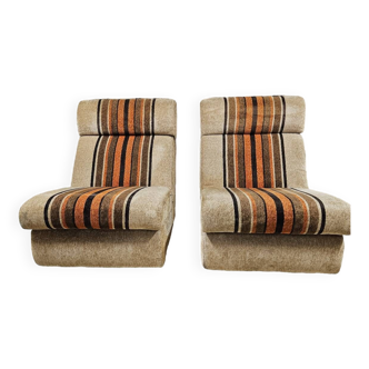 Pair of vintage fireside chairs 1970"