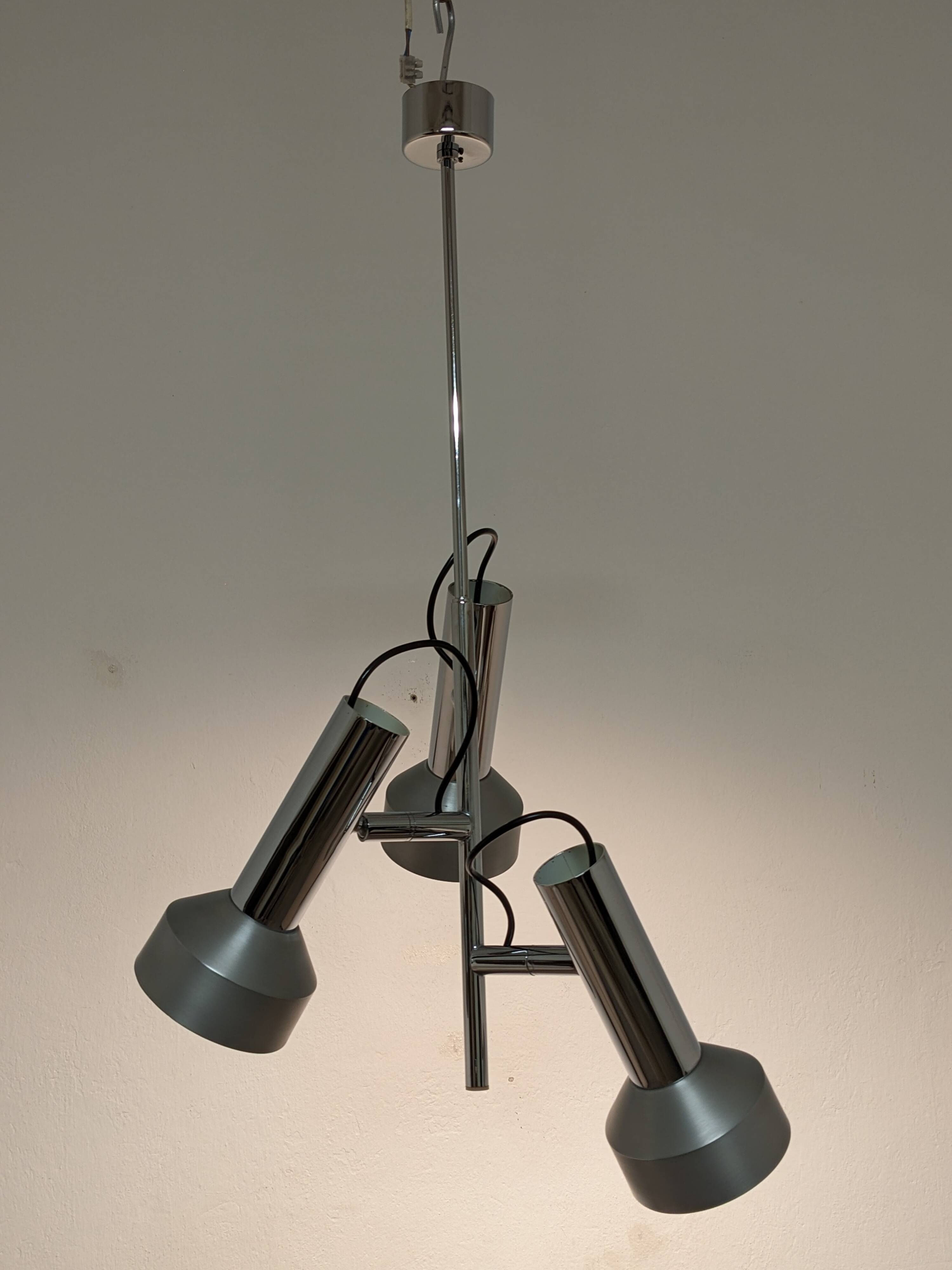 3-spot chandelier by Staff Leuchten, Germany, 1960s/1970s