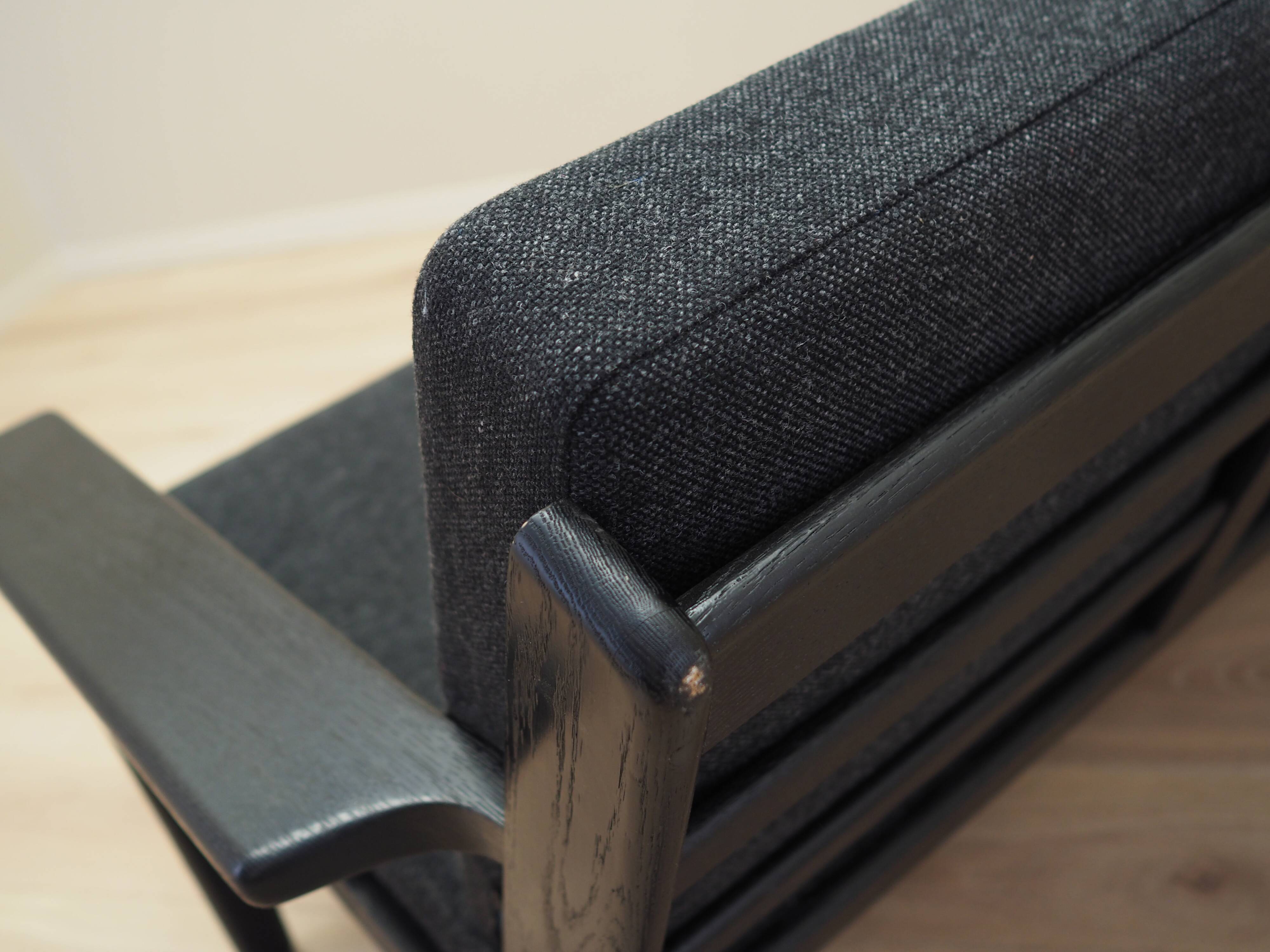 Canapé en chêne, design danois, années 1960, designer : Hans. J. Wegner, réalisation : Getama