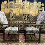 Paire de fauteuils de style Louis XIII