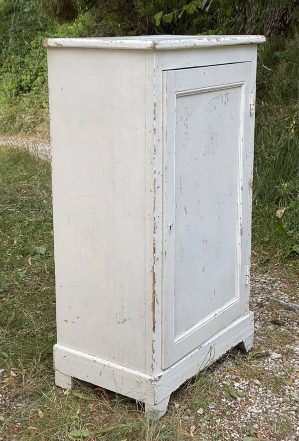 Petite armoire parisienne à 1 porte, confiturier vintage 1930-40