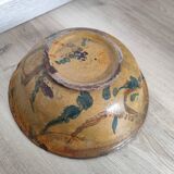 VALLAURIS Flat soup bowl antique Glazed terracotta 30.5 cm