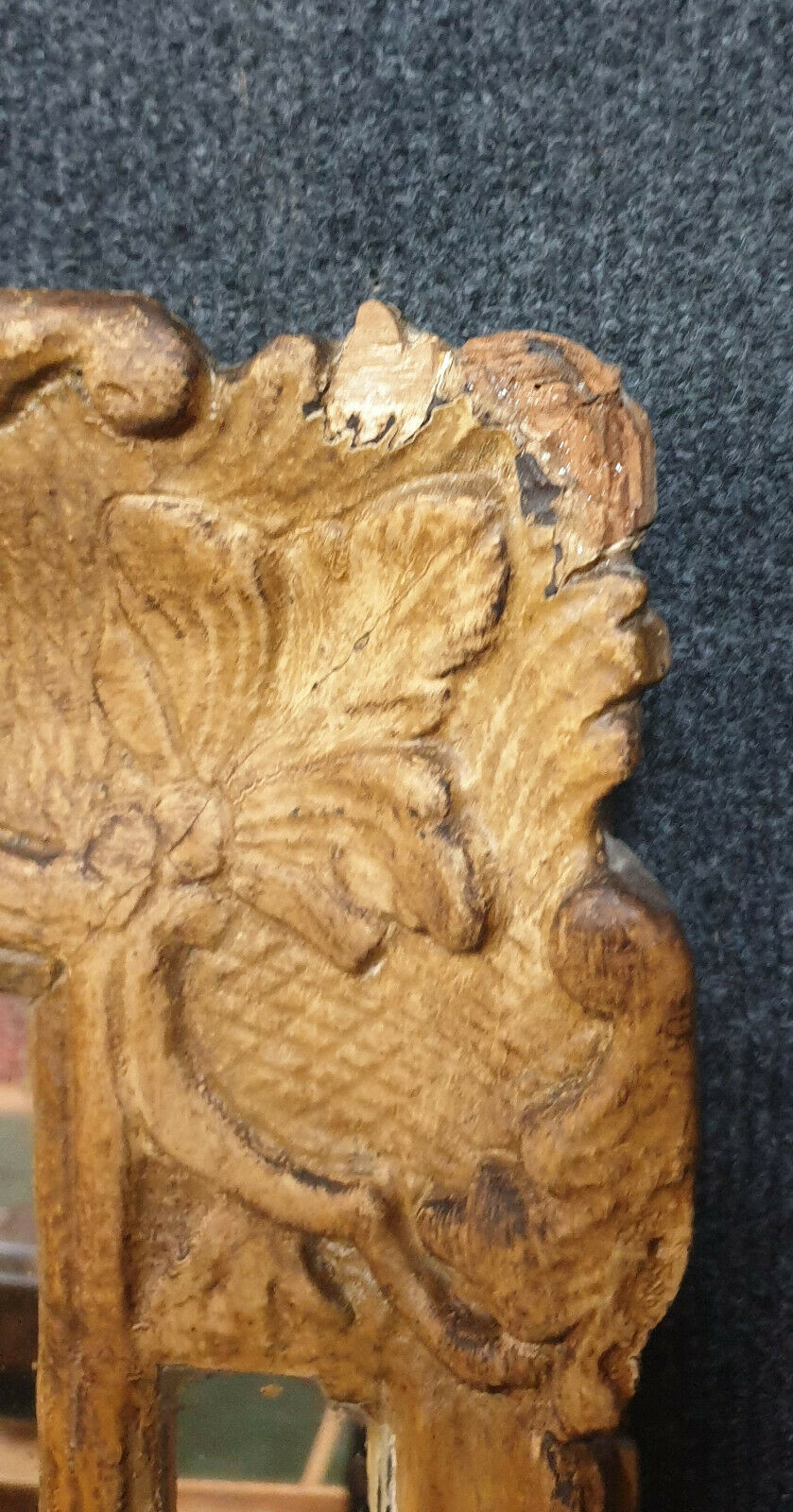 Miroir a pare closes époque régence en bois redoré  époque 1750 circa 60x52cm