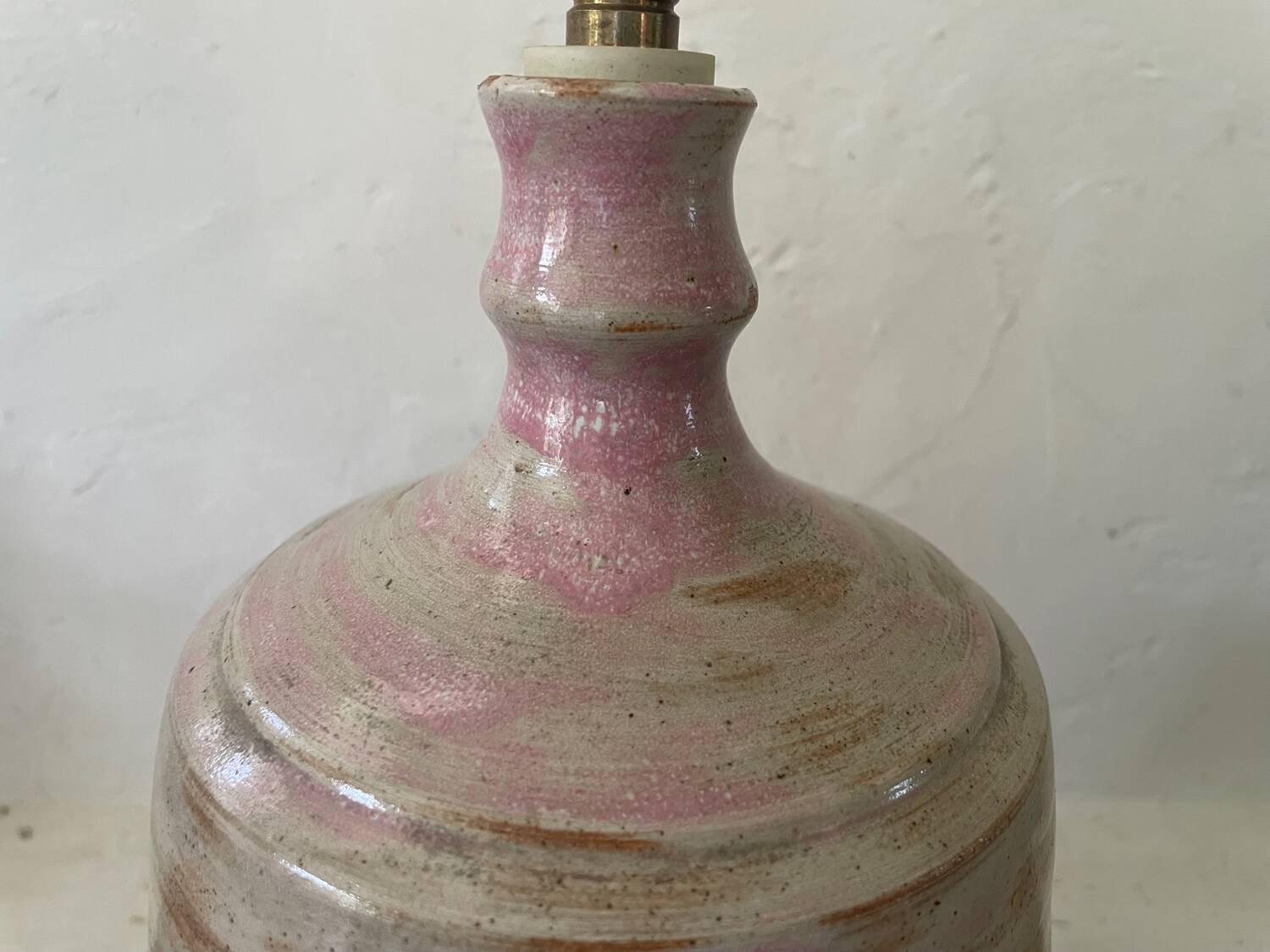 Vintage glazed ceramic lamp