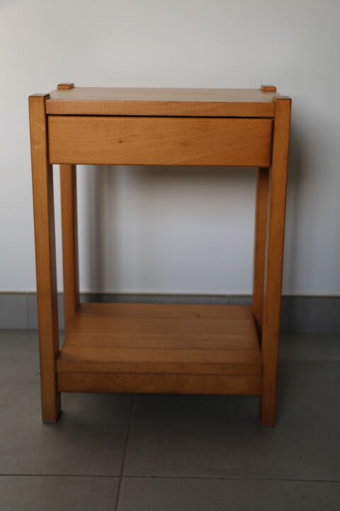Pair of light beech bedside tables