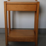 Pair of light beech bedside tables