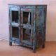 Old Burmese teak pantry original blue patina