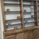 Large natural wood bookcase late nineteenth