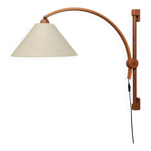 Danish teak wall lamp by Domus Denmark 1970s