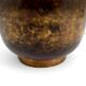 Art Deco modernist lamp in patinated brass, circa 1930.