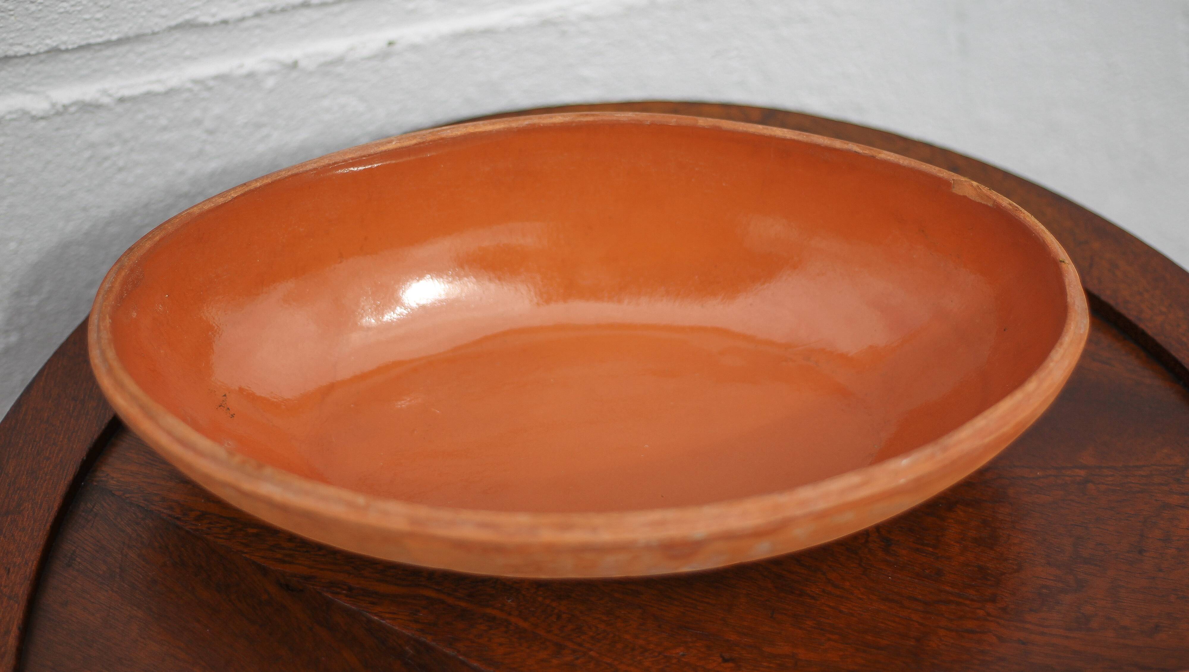 Vintage fish-shaped terracotta dish, zoomorphic dish