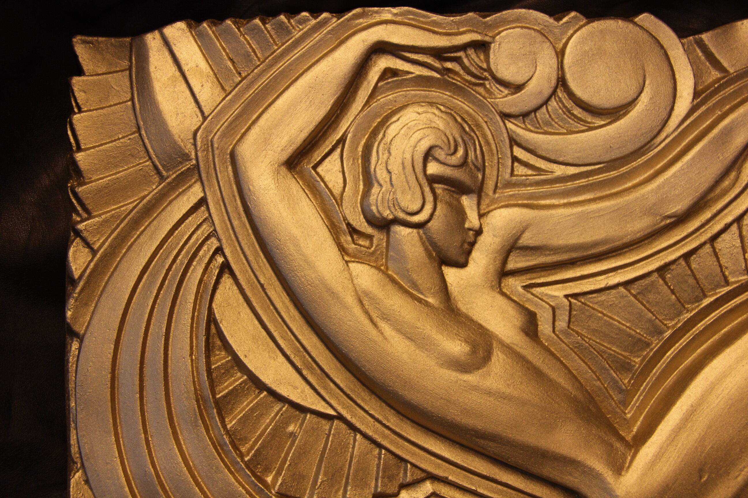 Art deco bas-relief folies bergères paris