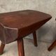 Pair of Mobichalet-type brutalist stools