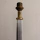 Vintage 70s 80s Neo-Classical Fluted Column Lamp Base Chrome