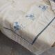 Antique linen/mixed sheet with embroidery