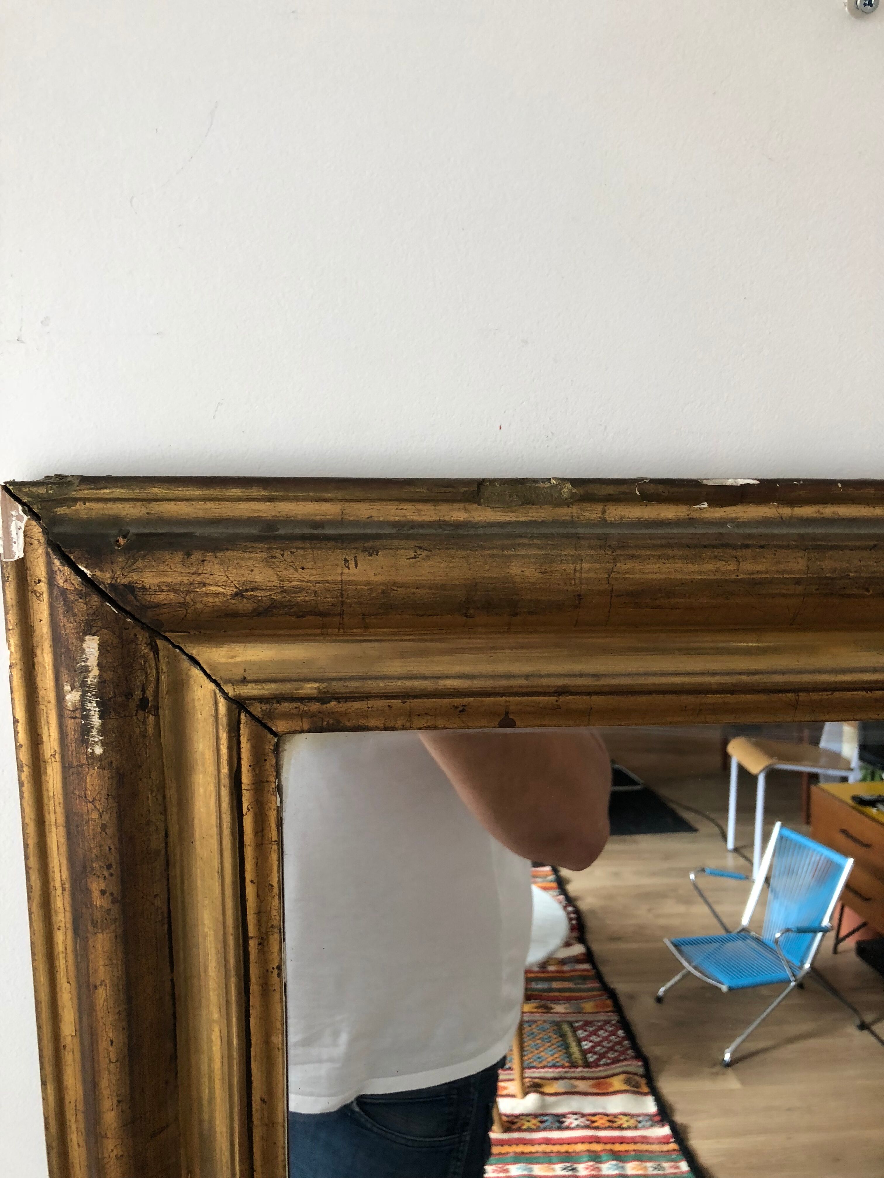 Old mirror fireplace trumeau xl 104,5x145,5cm