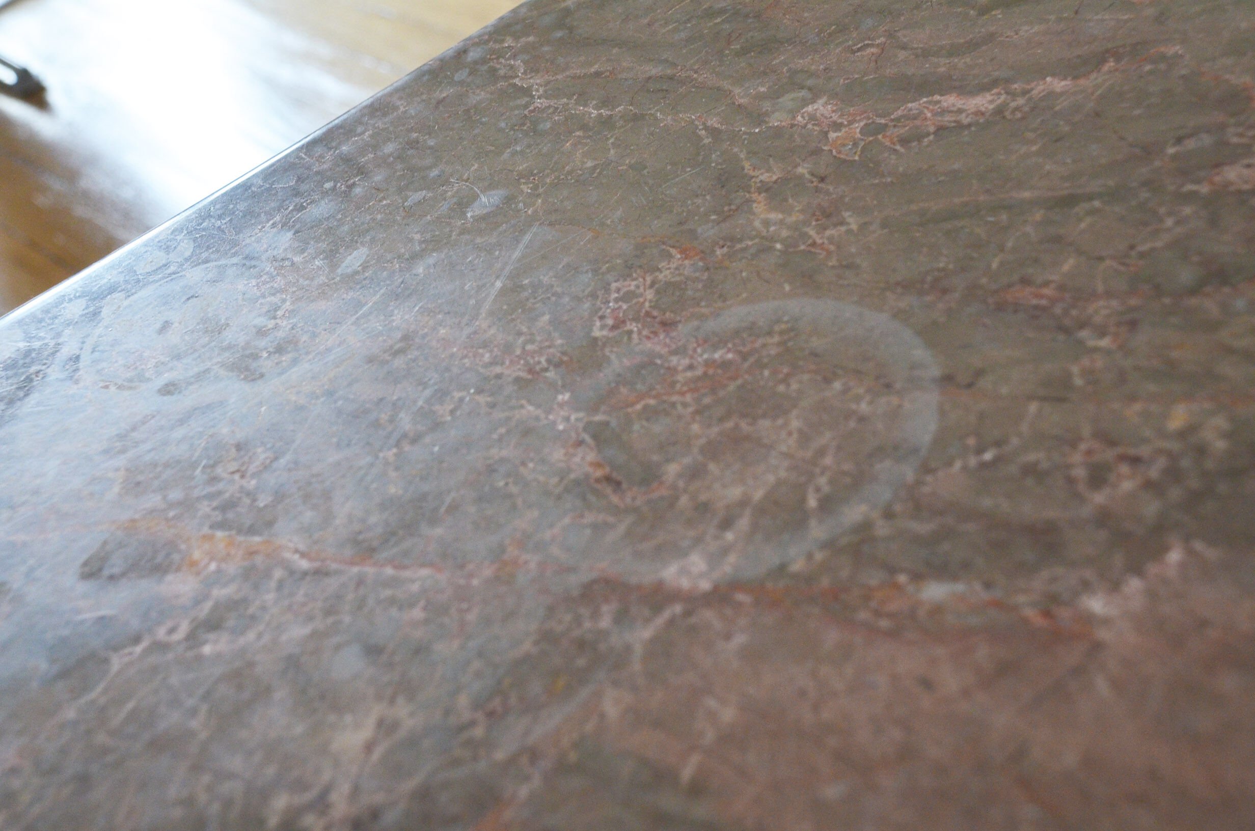 Brass marble coffee table 60s