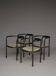 Set of 4 black 'Locus Solus' chairs by Gae Aulenti for Poltronova, 1960s