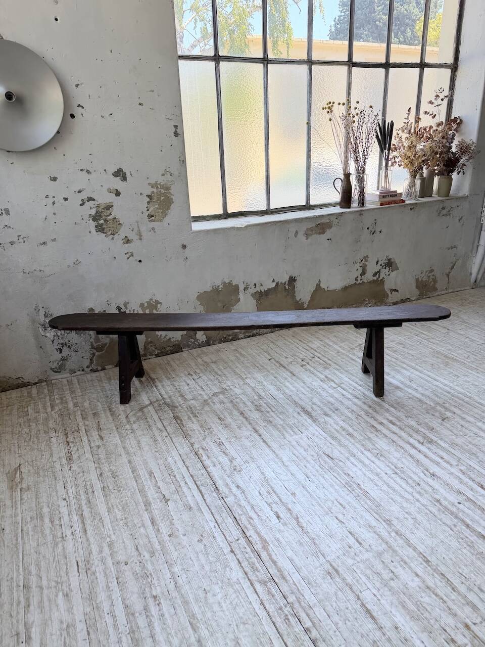 Oak farm bench 1950 220cm