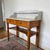 Dressing table in wood and marble