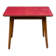 Scandinavian side table in solid wood and rosewood.