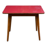 Scandinavian side table in solid wood and rosewood.
