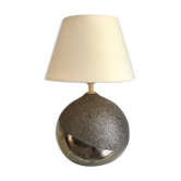 Lampe céramique miroir et granitée, années 70