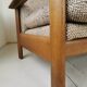 Banquette day bed en chêne design 1970